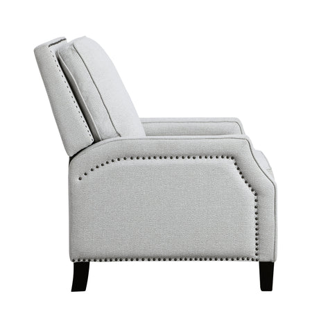 Berenson Gray Push Back Reclining Chair by Homelegance at Eve Furniture