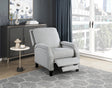 Berenson Gray Push Back Reclining Chair by Homelegance at Eve Furniture