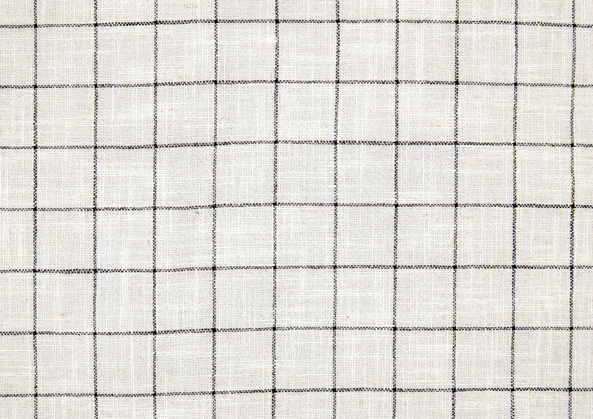 Berenson Off-white/Black Plaid Pattern Push Back Reclining Chair