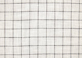 Berenson Off-white/Black Plaid Pattern Push Back Reclining Chair