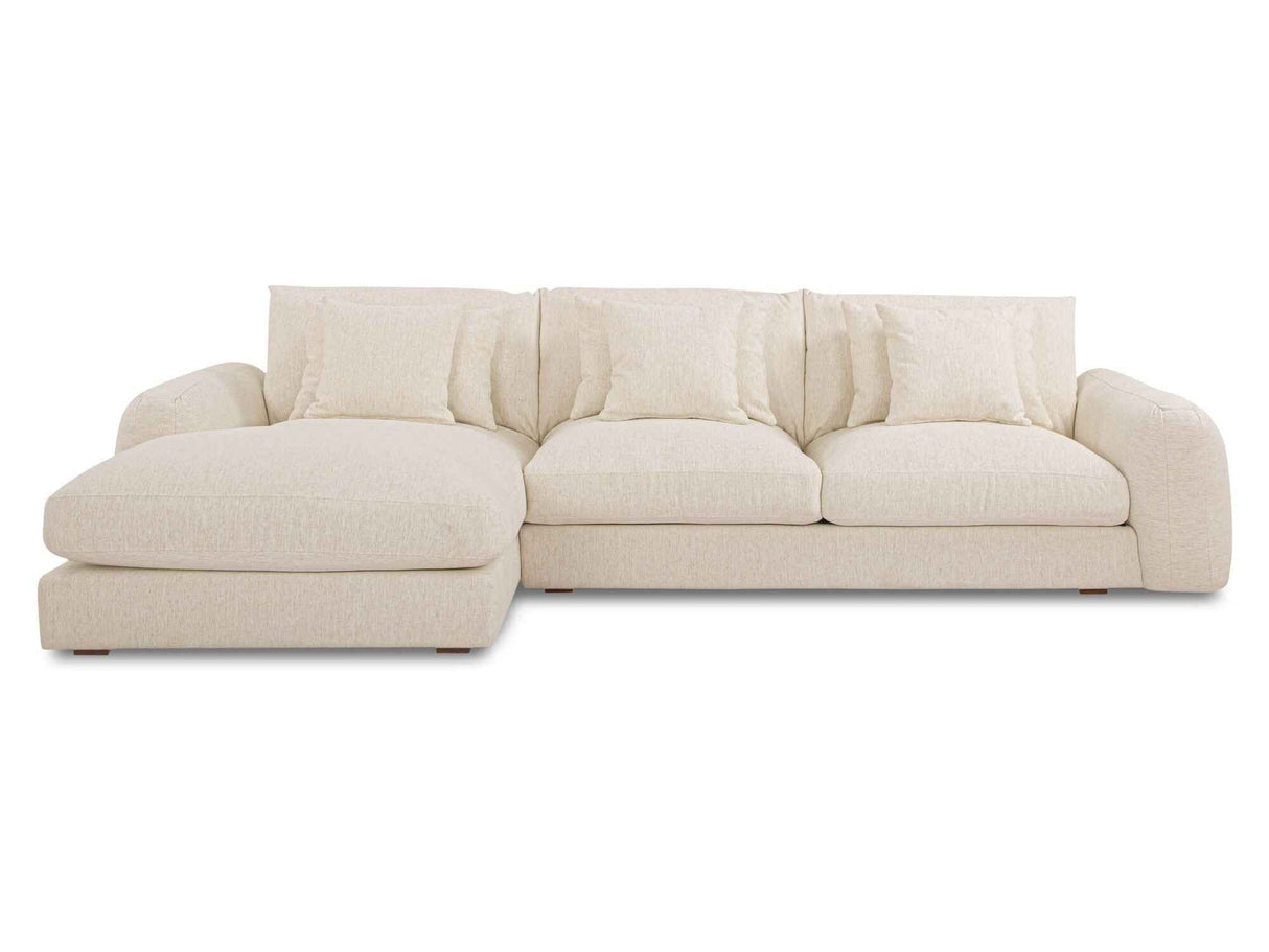 Berga Oat Left Sectional by Moe's Home at Eve Furniture