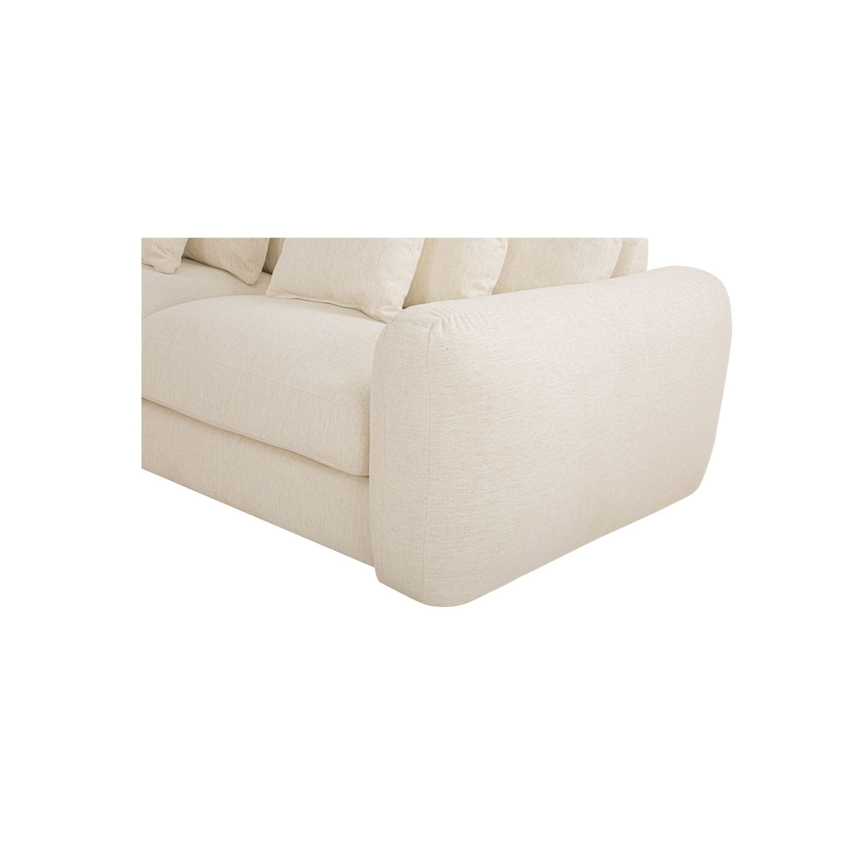 Berga Oat Left Sectional by Moe's Home at Eve Furniture