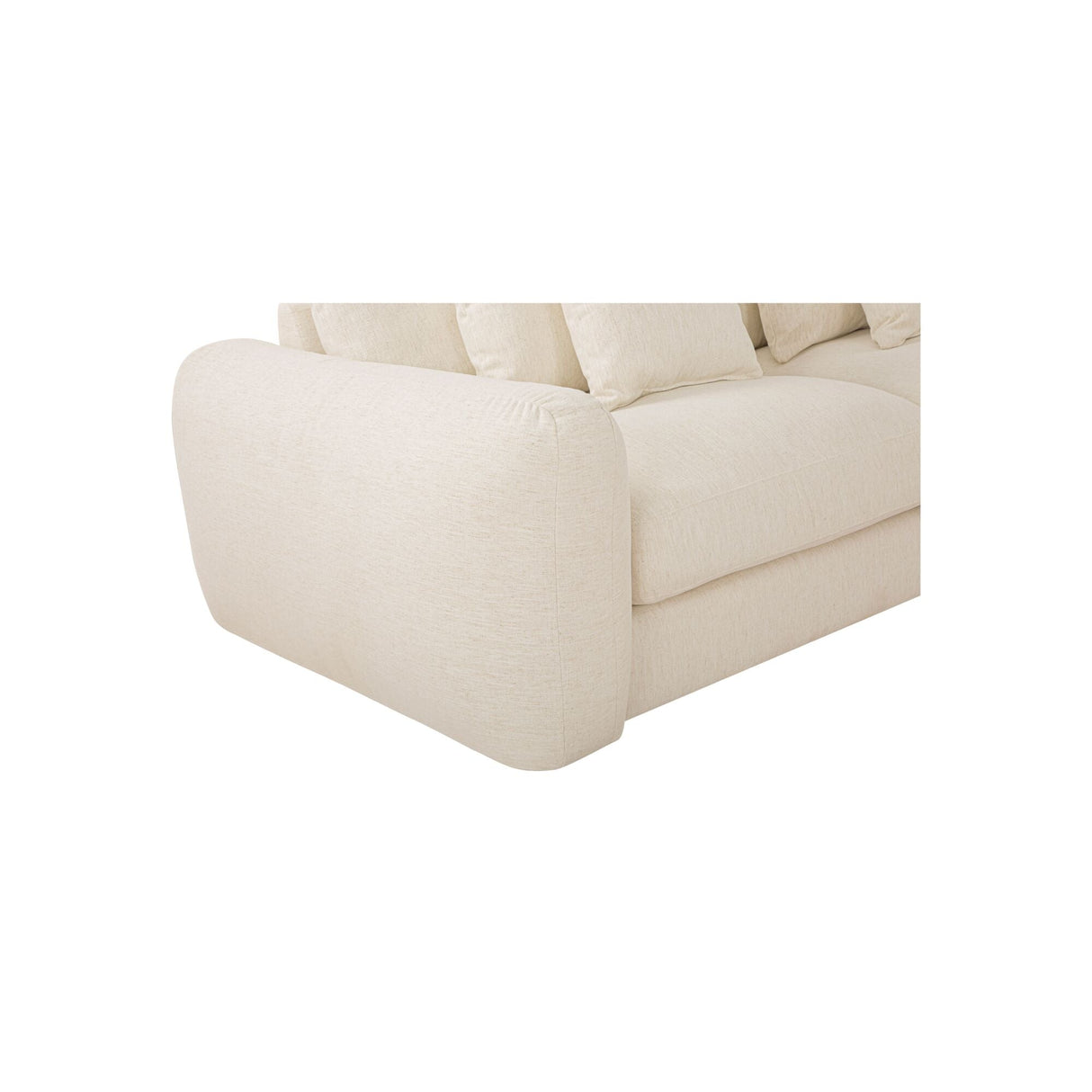 Berga Oat Right Sectional by Moe's Home at Eve Furniture