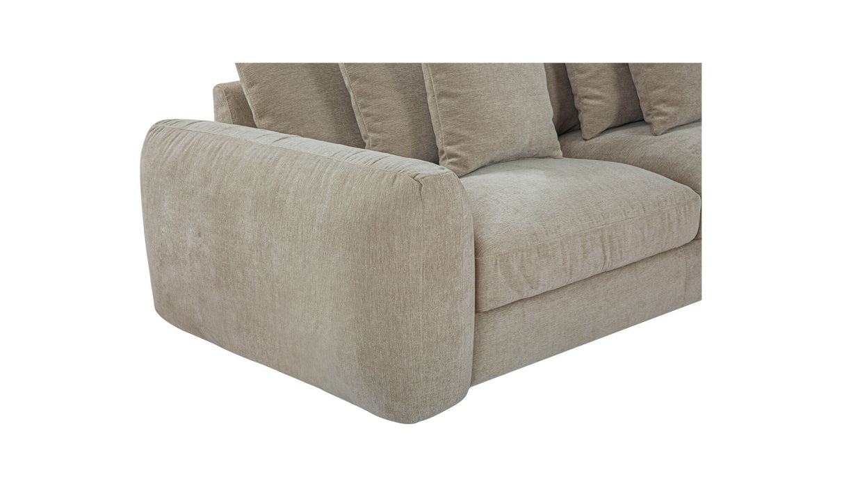 Berga Sectional Pebble by Moe's Home at Eve Furniture