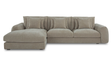 Berga Sectional Pebble by Moe's Home at Eve Furniture