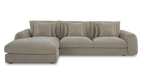 Berga Sectional Pebble by Moe's Home at Eve Furniture