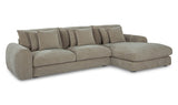 Berga Sectional Pebble by Moe's Home at Eve Furniture