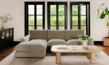 Berga Sectional Pebble by Moe's Home at Eve Furniture