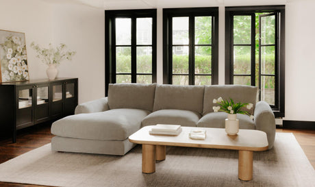 Berga Sectional Pebble by Moe's Home at Eve Furniture
