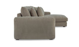Berga Sectional Pebble by Moe's Home at Eve Furniture