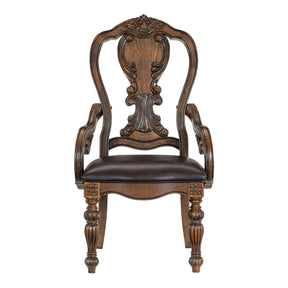 Bergen Dark Oak Arm Chair, Set of 2 by Homelegance at Eve Furniture