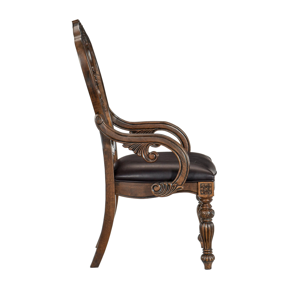 Bergen Dark Oak Arm Chair, Set of 2 by Homelegance at Eve Furniture