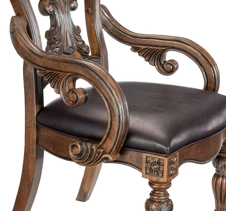 Bergen Dark Oak Arm Chair, Set of 2 by Homelegance at Eve Furniture