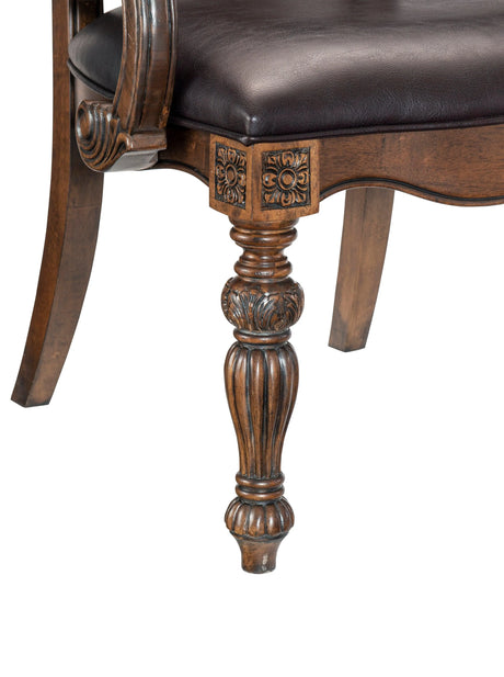 Bergen Dark Oak Arm Chair, Set of 2 by Homelegance at Eve Furniture