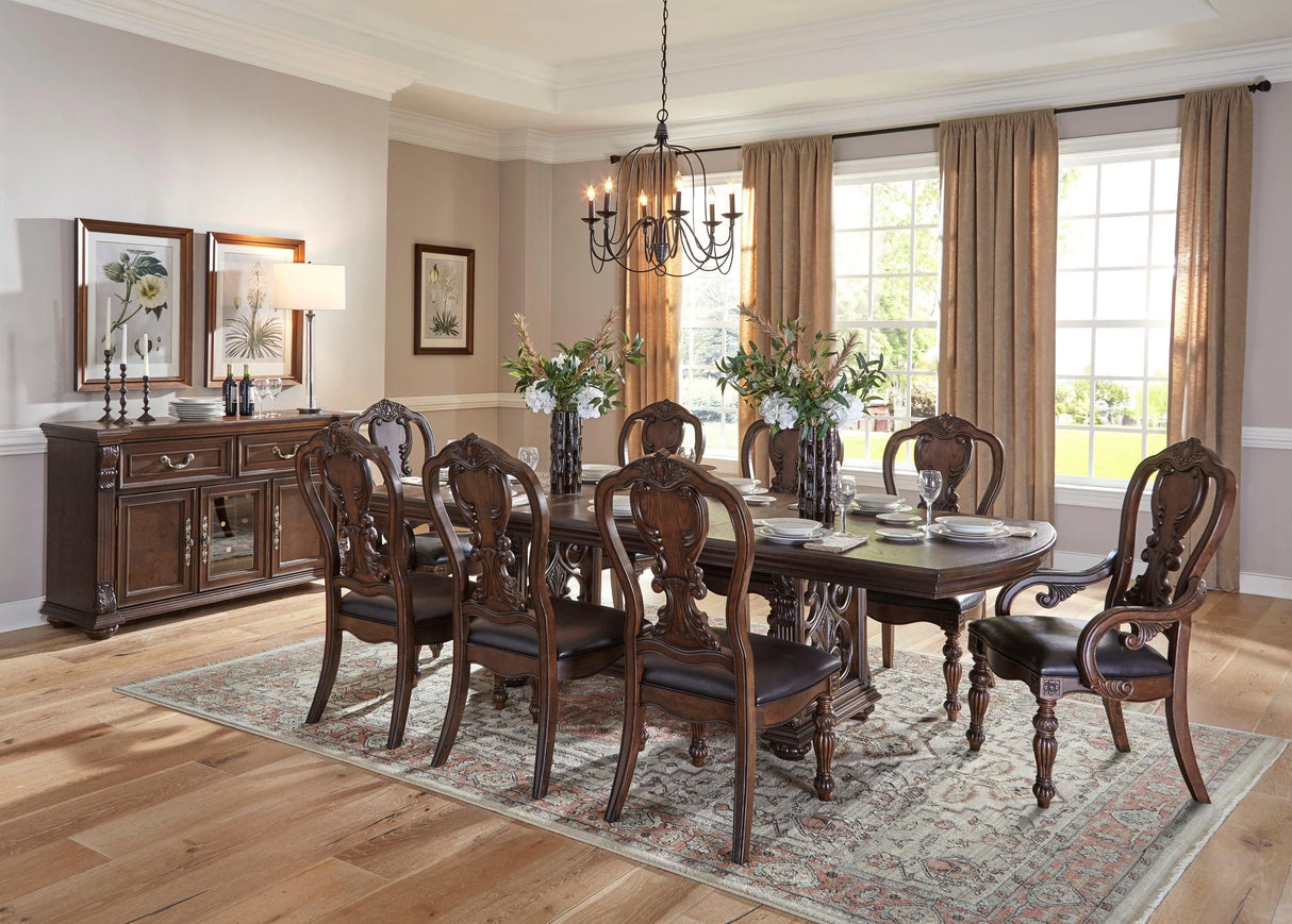 Bergen Dark Oak Arm Chair, Set of 2 by Homelegance at Eve Furniture