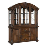 Bergen Dark Oak Buffet & Hutch by Homelegance at Eve Furniture