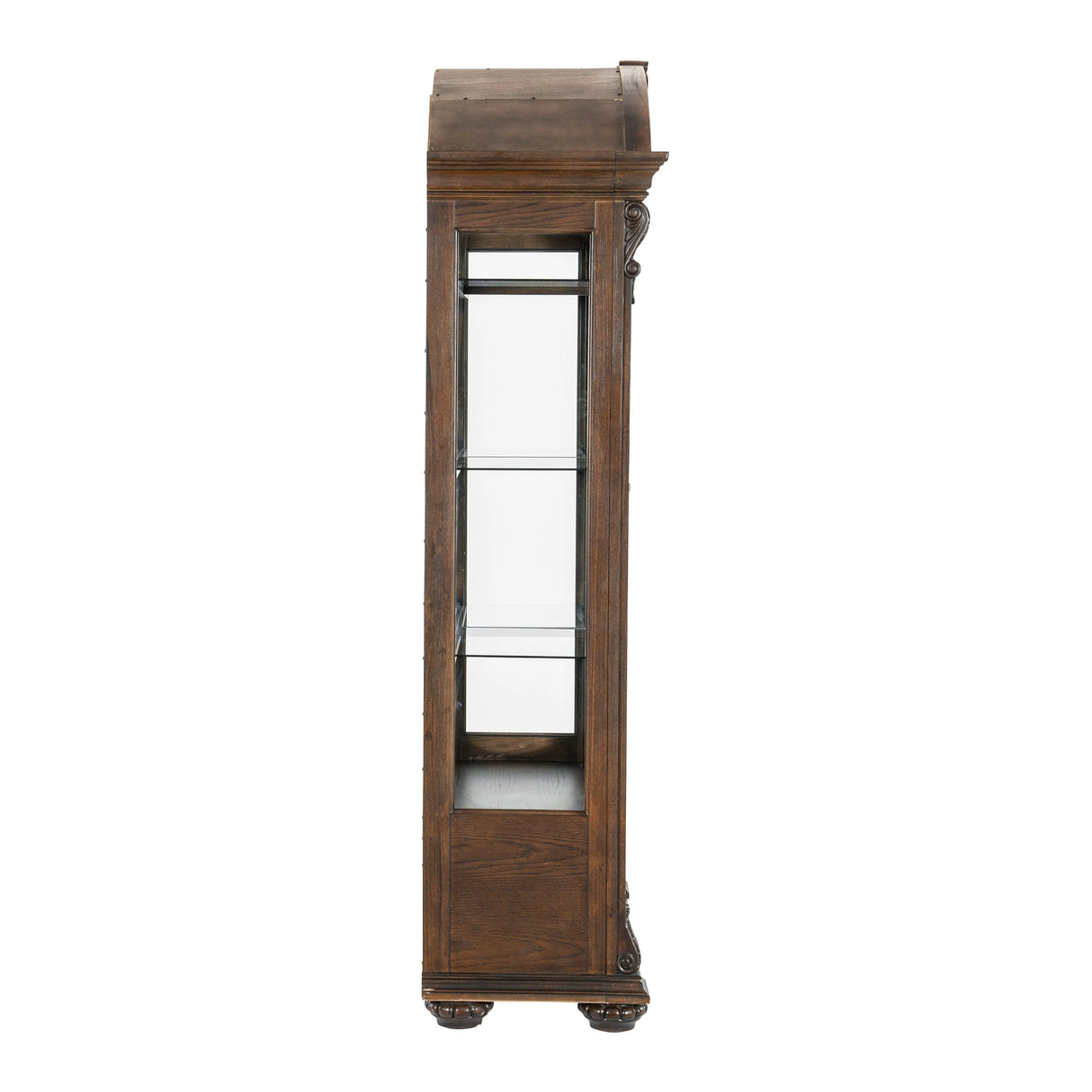Bergen Dark Oak Curio by Homelegance at Eve Furniture