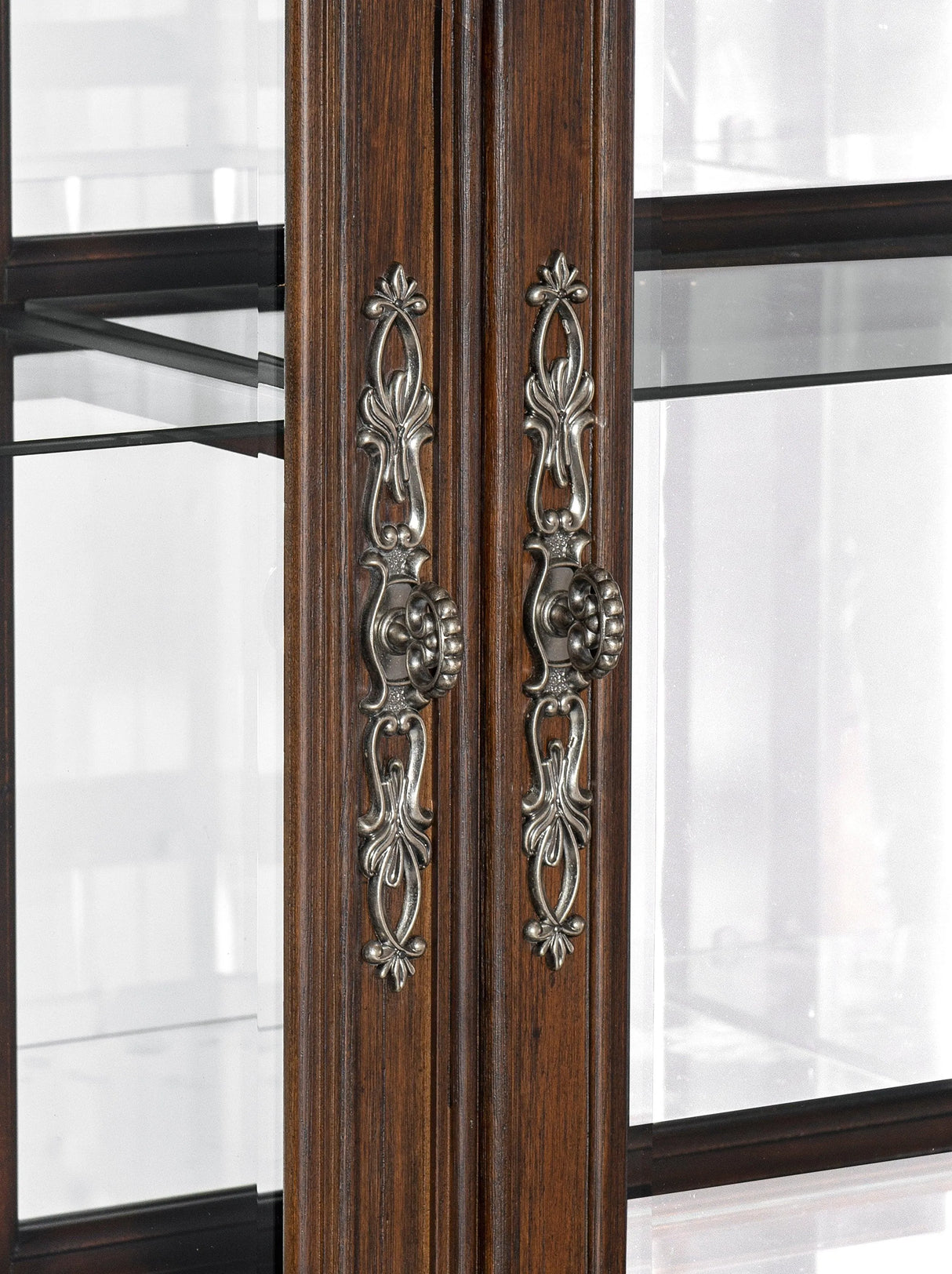 Bergen Dark Oak Curio by Homelegance at Eve Furniture