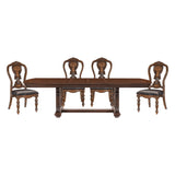 Bergen Dark Oak Dining Set by Homelegance at Eve Furniture