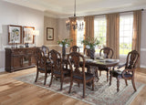 Bergen Dark Oak Dining Set by Homelegance at Eve Furniture