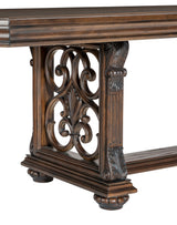 Bergen Dark Oak Dining Table by Homelegance at Eve Furniture