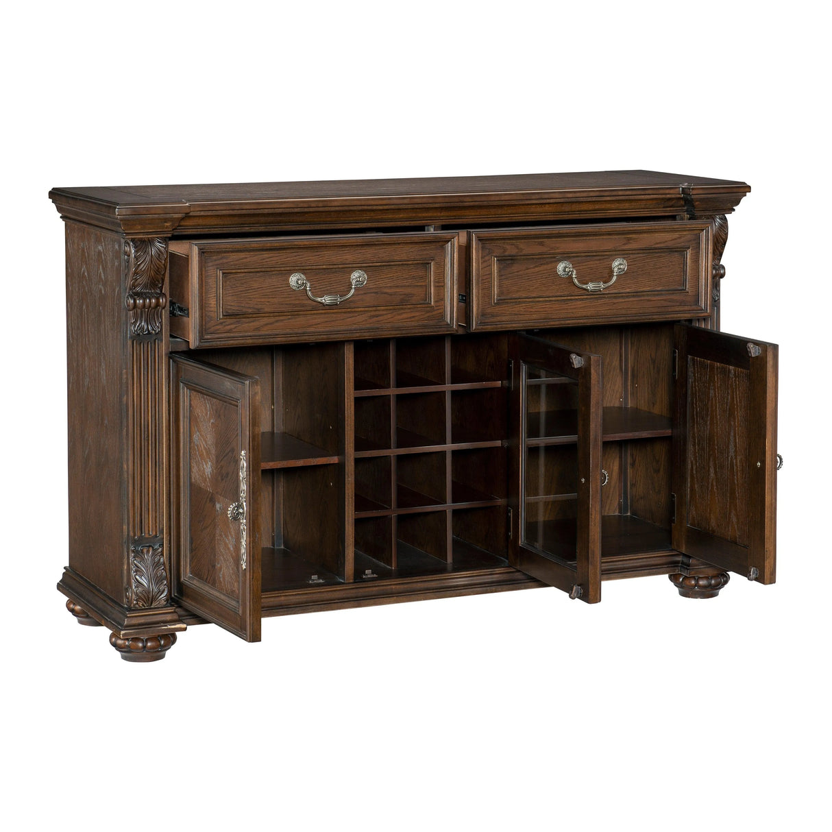 Bergen Dark Oak Server by Homelegance at Eve Furniture