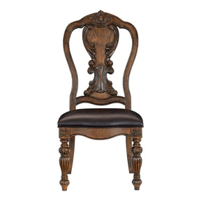 Bergen Dark Oak Side Chair, Set of 2 by Homelegance at Eve Furniture