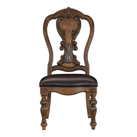Bergen Dark Oak Side Chair, Set of 2 by Homelegance at Eve Furniture