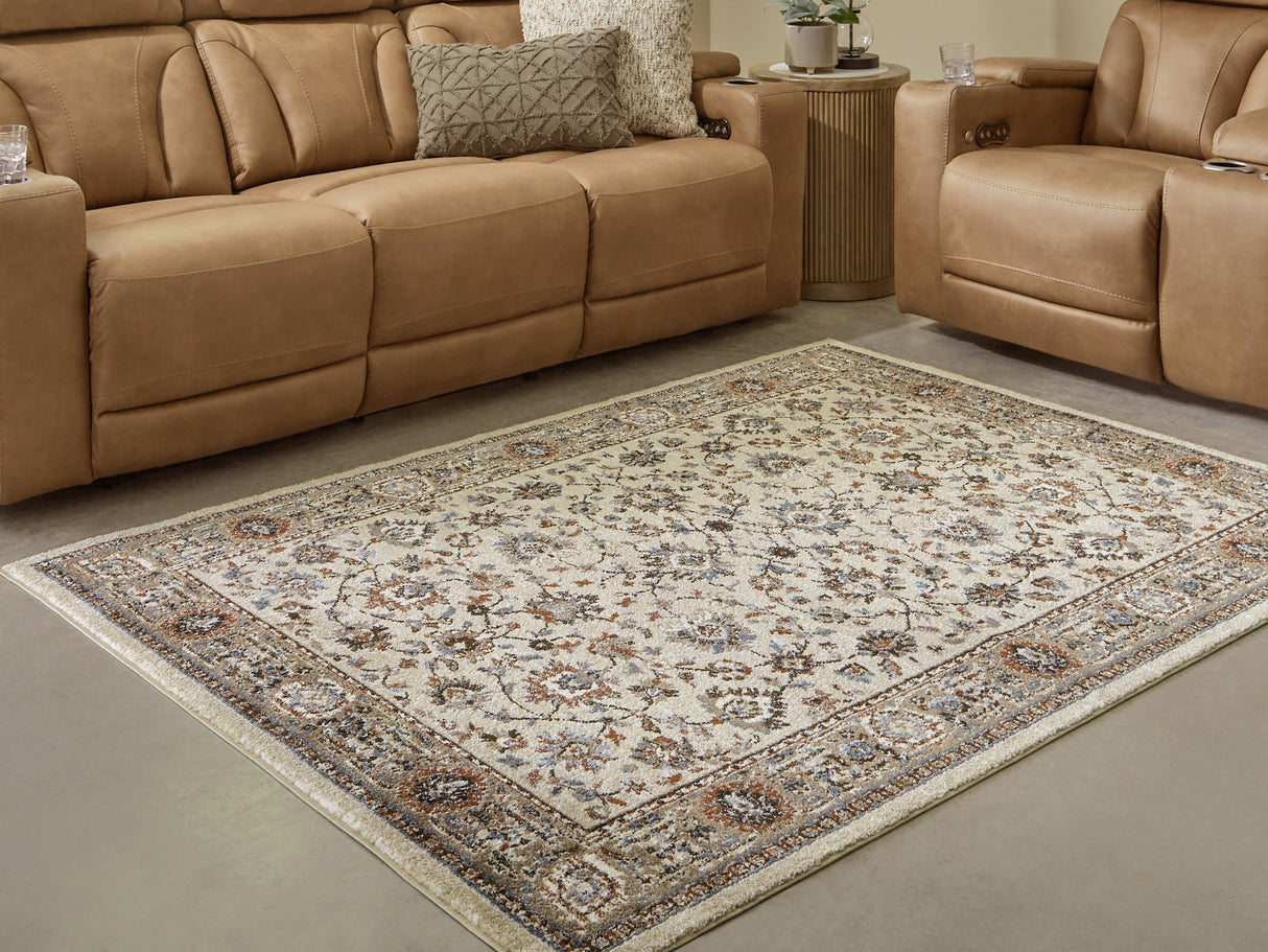 Beritham Blue/Brown/Beige Large Rug by Ashley at Eve Furniture