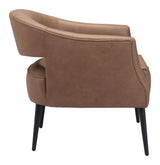 Berkeley Vintage Brown Accent Chair by Zuomod at Eve Furniture