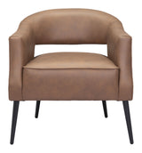 Berkeley Vintage Brown Accent Chair by Zuomod at Eve Furniture