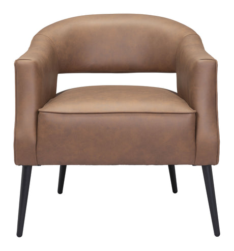 Berkeley Vintage Brown Accent Chair by Zuomod at Eve Furniture