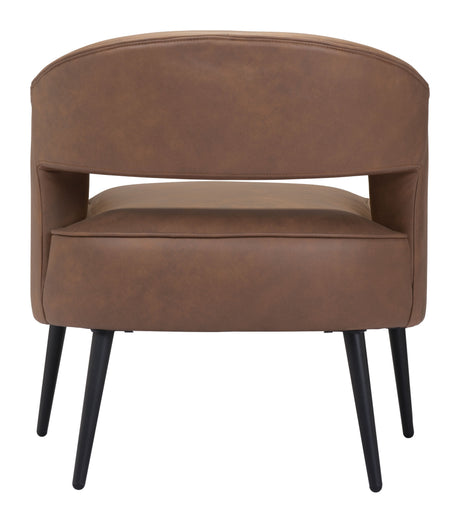Berkeley Vintage Brown Accent Chair by Zuomod at Eve Furniture