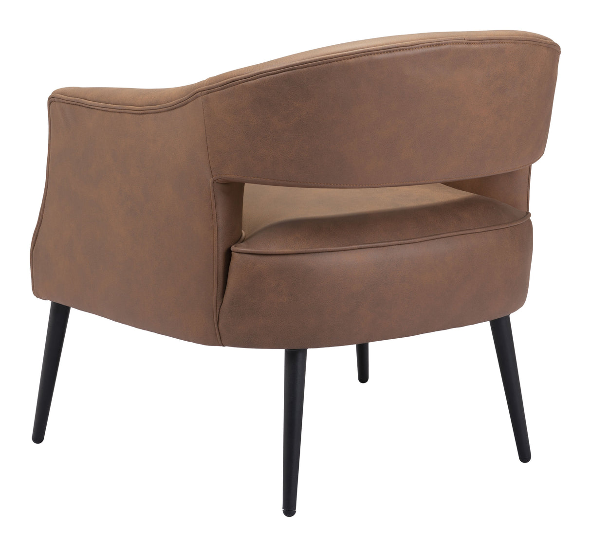 Berkeley Vintage Brown Accent Chair by Zuomod at Eve Furniture