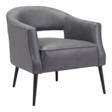 Berkeley Vintage Gray Accent Chair by Zuomod at Eve Furniture