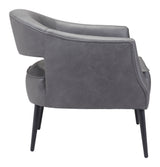Berkeley Vintage Gray Accent Chair by Zuomod at Eve Furniture