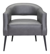 Berkeley Vintage Gray Accent Chair by Zuomod at Eve Furniture