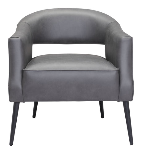 Berkeley Vintage Gray Accent Chair by Zuomod at Eve Furniture