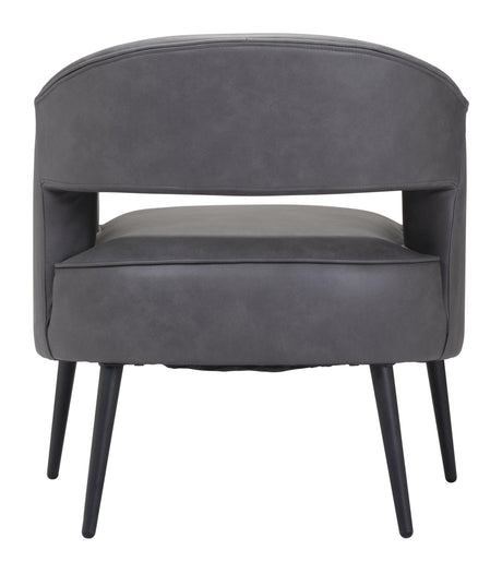 Berkeley Vintage Gray Accent Chair by Zuomod at Eve Furniture