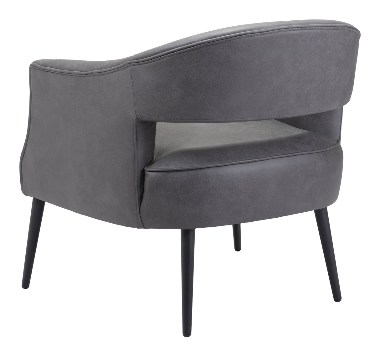 Berkeley Vintage Gray Accent Chair by Zuomod at Eve Furniture
