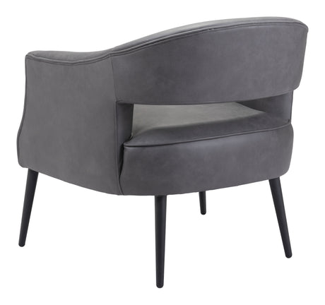 Berkeley Vintage Gray Accent Chair by Zuomod at Eve Furniture