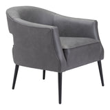 Berkeley Vintage Gray Accent Chair by Zuomod at Eve Furniture