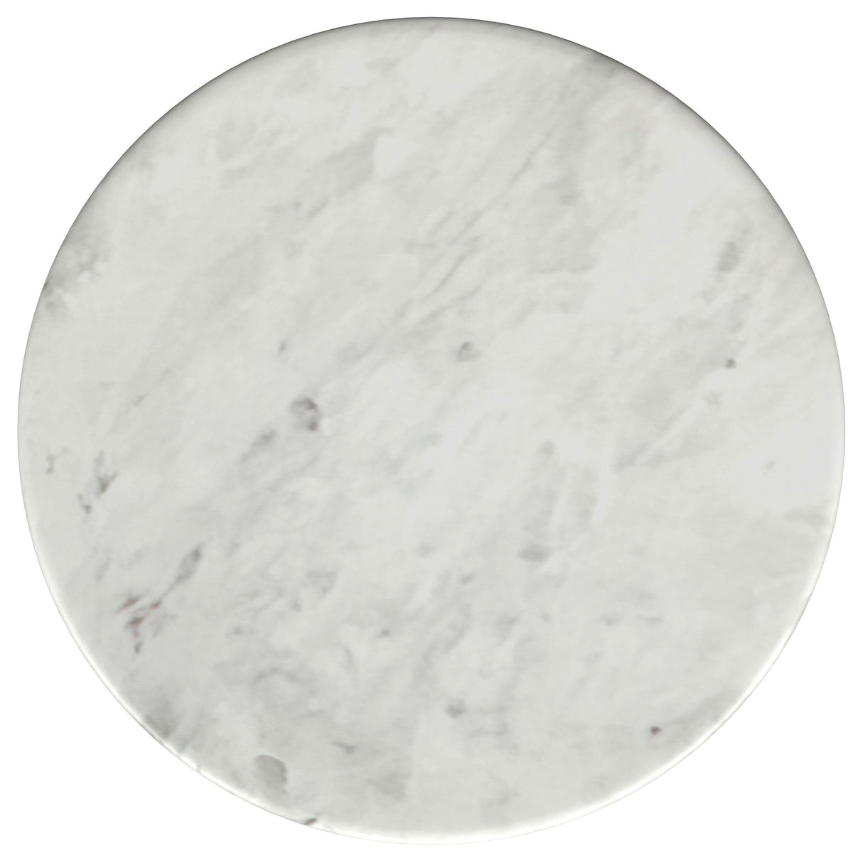 Berkeley White and Brown Round Marble Top Side Table by Coaster at Eve Furniture