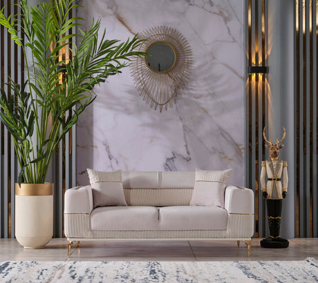Berlin Beige 3-pieces (Sofa & Loveseat & Chair) Living Room Set by Furnia at Eve Furniture