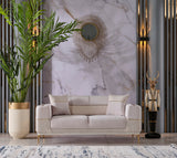 Berlin Beige 3-pieces (Sofa & Loveseat & Chair)Livingroom Set by Furnia at Eve Furniture