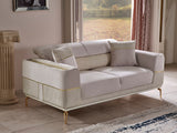 Berlin Beige 3-pieces (Sofa & Loveseat & Chair)Livingroom Set by Furnia at Eve Furniture