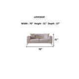 Berlin Beige 3-pieces (Sofa & Loveseat & Chair)Livingroom Set by Furnia at Eve Furniture