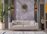 Berlin Beige 3-pieces (Sofa & Loveseat & Chair)Livingroom Set