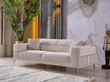 Berlin Beige 3-pieces (Sofa & Loveseat & Chair)Livingroom Set by Furnia at Eve Furniture