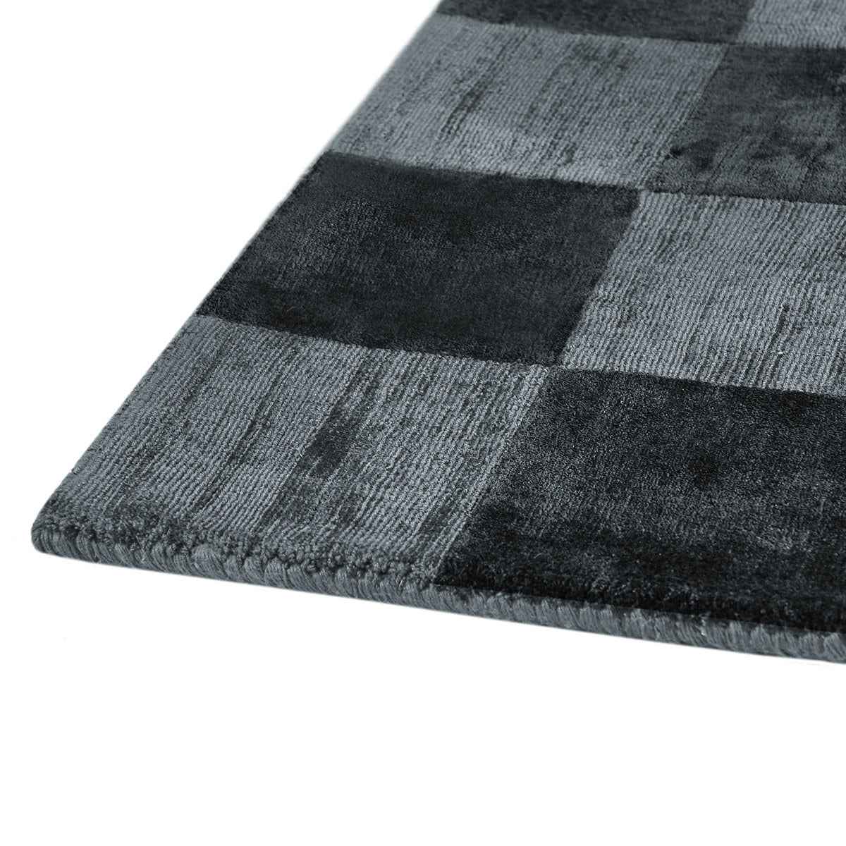 Berlin Check Ink Blue Rug by Classic Home at Eve Furniture
